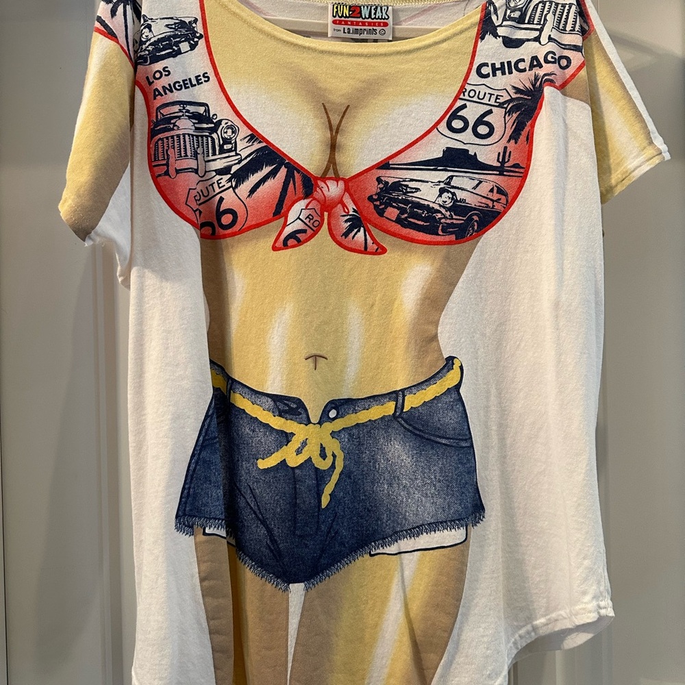 Final Markdown Graphic Route 66 T-Shirt/Swim Cover up